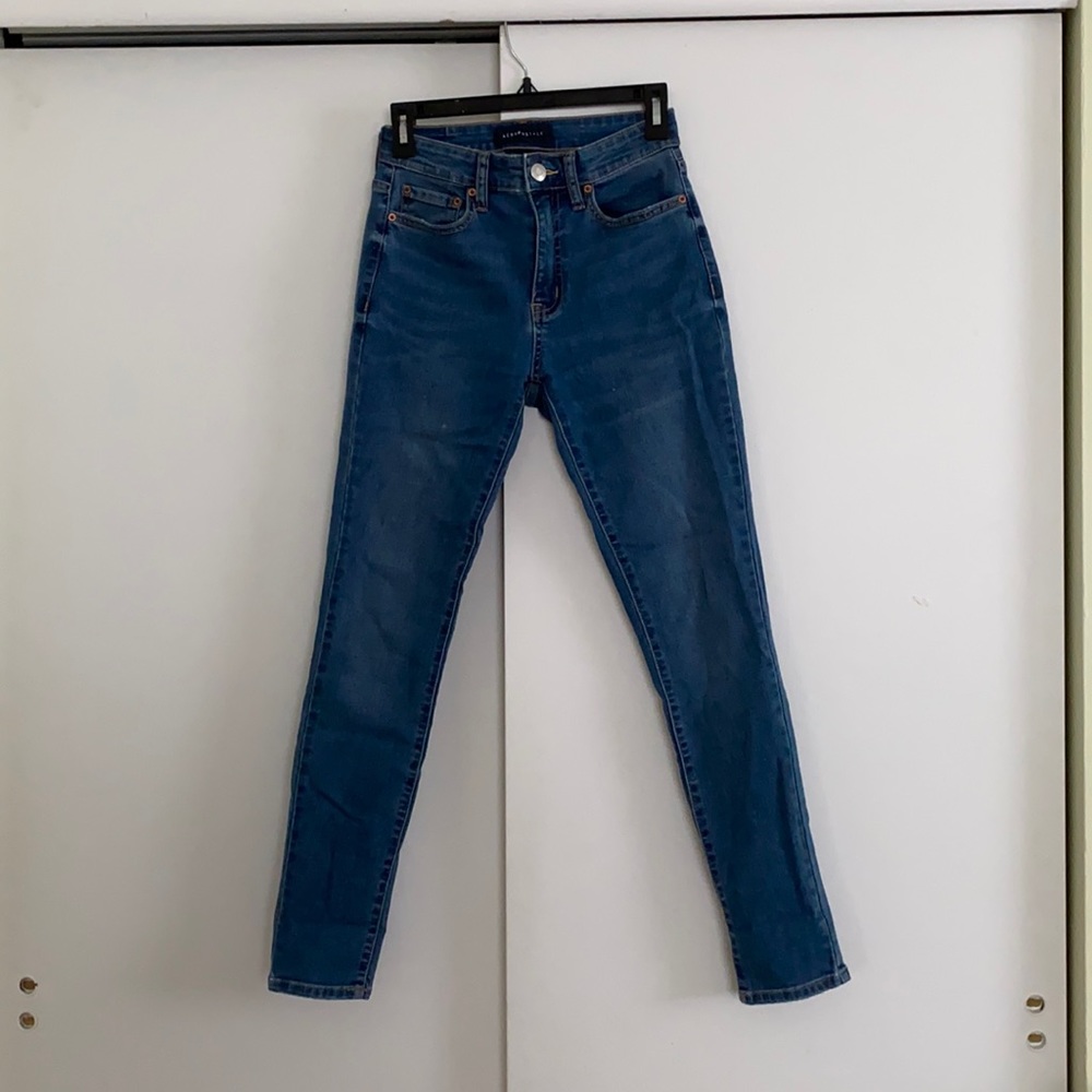 aeropostale high waisted jegging “blue wash”